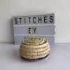 Raffia purse/Jewelry Holder