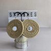 Raffia Earrings (Natural Hoops)