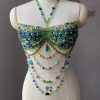 Blue-Green Gemstone Bralette